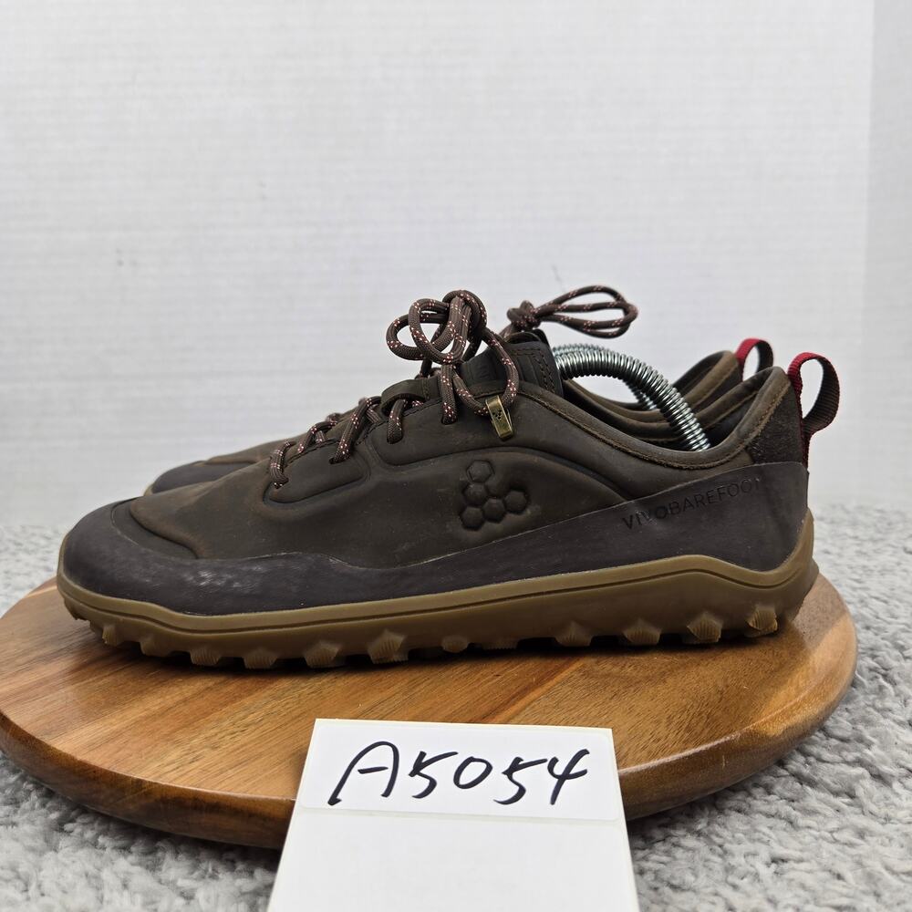 Vivobarefoot Womens 41 Tracker Leather Low Brown All Terrain Trail Running Shoe